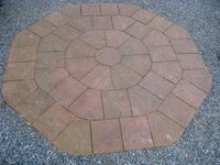 Natuursteen 8-kant cirkel